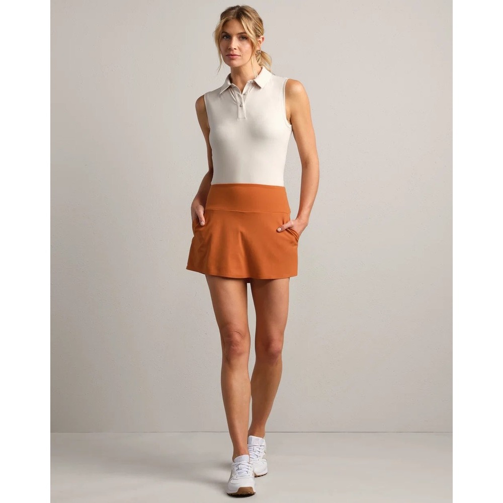 NWT Rhone | Course to Court Sport Skort XL Orange 14" Tennis Golf Activewear